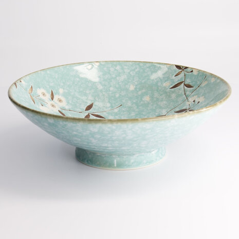 TOKYO DESIGN STUDIO - Light Blue Sakura Bowl 24x8cm 1400ml 3/18