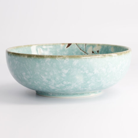 TOKYO DESIGN STUDIO - Light Blue Sakura Shallow Bowl 17.3x6cm 21590 4/32