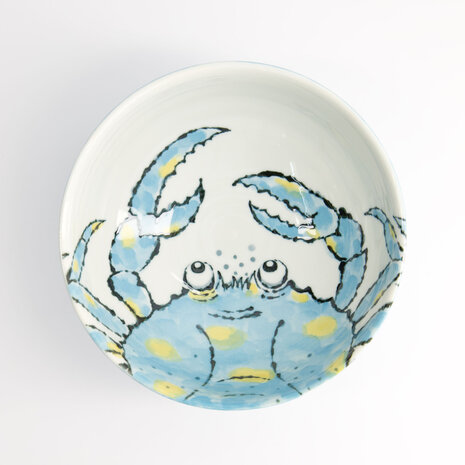 TOKYO DESIGN STUDIO - Seafood Ramen Bowl 18.5x8.2cm 1200ml Crab Light Blue 3/24