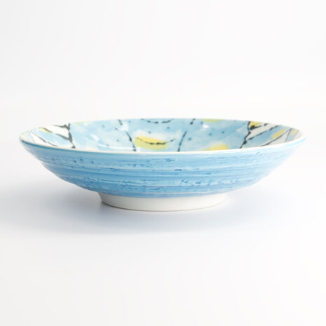 TOKYO DESIGN STUDIO - Seafood Deep Plate 21.7x5.2cm 900ml Crab Light Blue 4/32