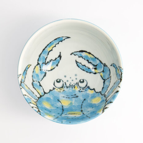 TOKYO DESIGN STUDIO - Seafood Bowl 13.2x7.3cm 500ml Crab Light Blue 6/48