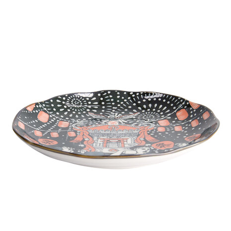 TOKYO DESIGN STUDIO - Asakusa Round Plate 25x3cm Matsuri 21786 4/24