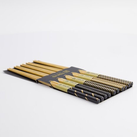 TOKYO DESIGN STUDIO - Chopstick Set/5 Black Stripe DJ-12 17938 10/200